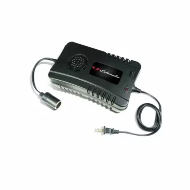 Schumacher Electric black 12 volt 15 amp power converter.