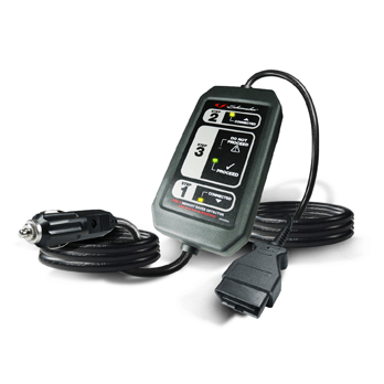 Schumacher Electric on-board diagnostic memory saver detector with car plug-in.