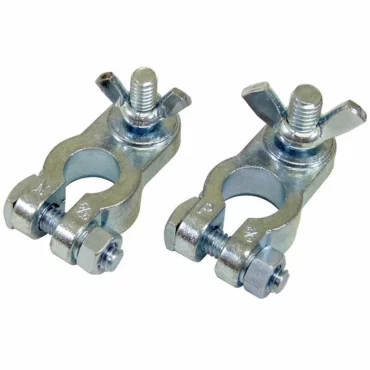 Schumacher Electric zinc-plated marine terminal ends.