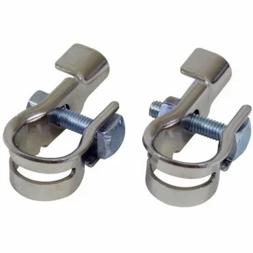 Schumacher Electric zinc-plated crimp top post terminal ends.