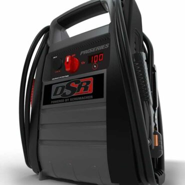 Schumacher Electric pro series 2250 peak amp jump starter with inverter and carry handle.