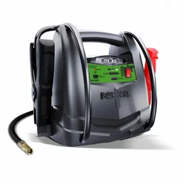 1200 peak amp jump starter with attached compressor