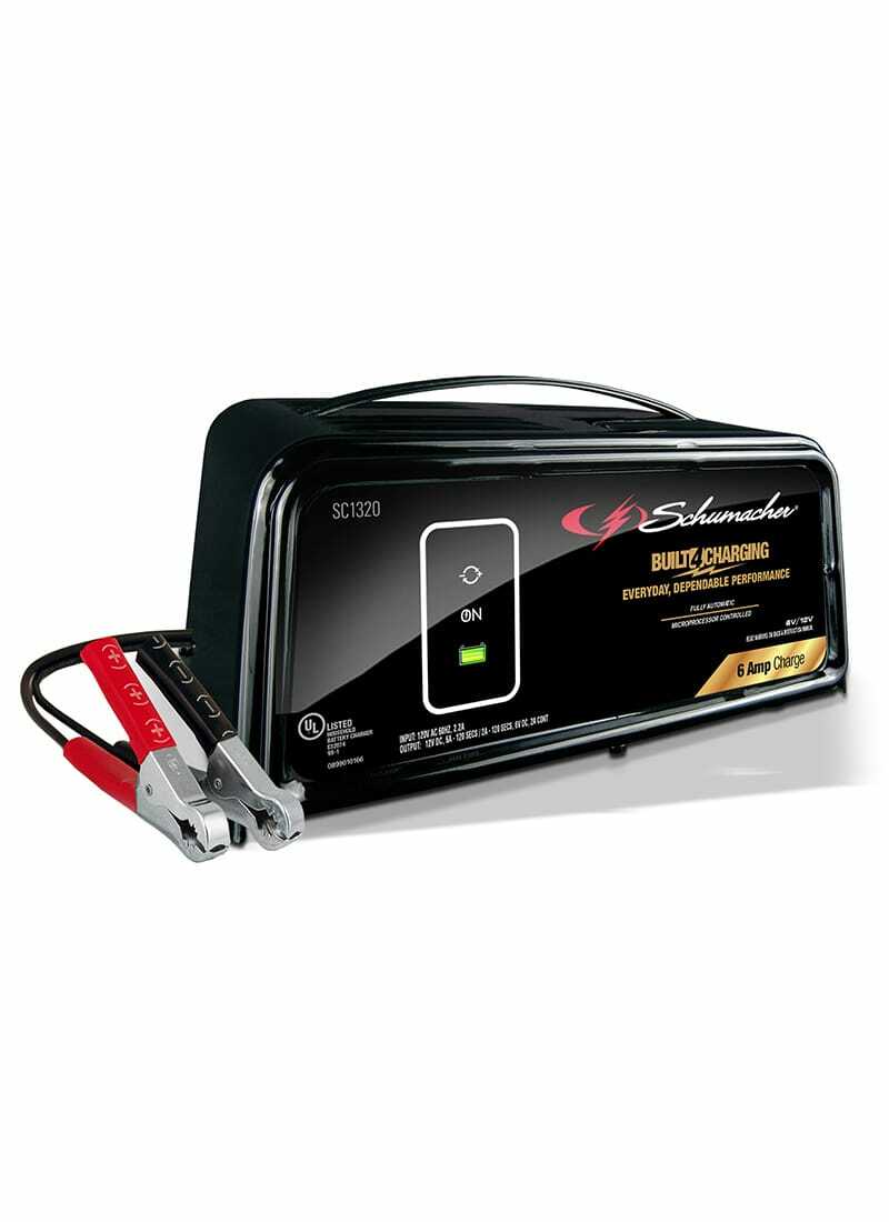 Schumacher SC1320 6/12V Fully Automatic Battery Charger and 6A Maintainer 