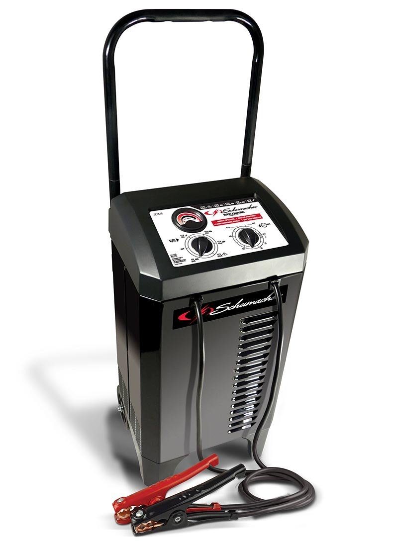 Schumacher SC1326 6/12V Wheeled Fully Automatic Battery Charger and 40/275A Engine Starter 