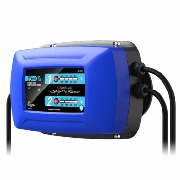 Marine sequential battery charger with multiple cords