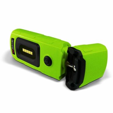 Schumacher Electric 360 degress swivel mini rechargeable cordless light in green.
