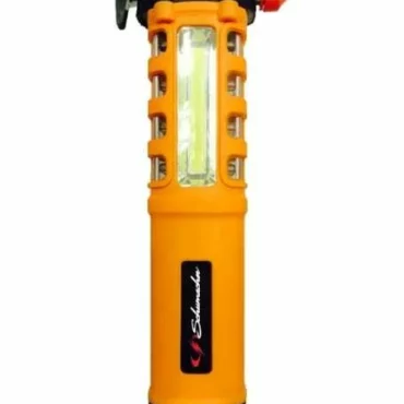 Schumacher Electric 2 watt 5-in-1 travelers emergency tool complete with light, seat belt cutter, glass breaker and more.