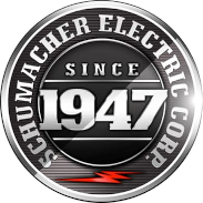 Schumacher Electric Corporation Since 1947 Logo.